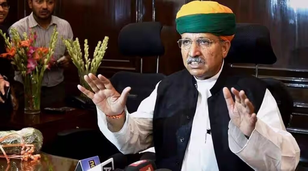 BJP MLA calls Union minister Meghwal ‘corrupt number 1’, says will write to PM to expel him arjun ram meghwal